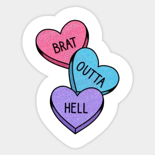 Brat Outta Hell Sticker